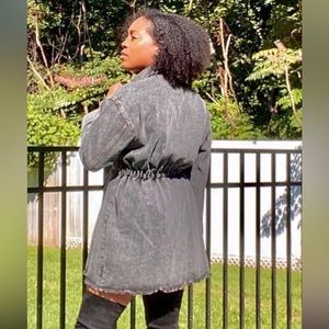 Acid Wash (black) Denim Dress